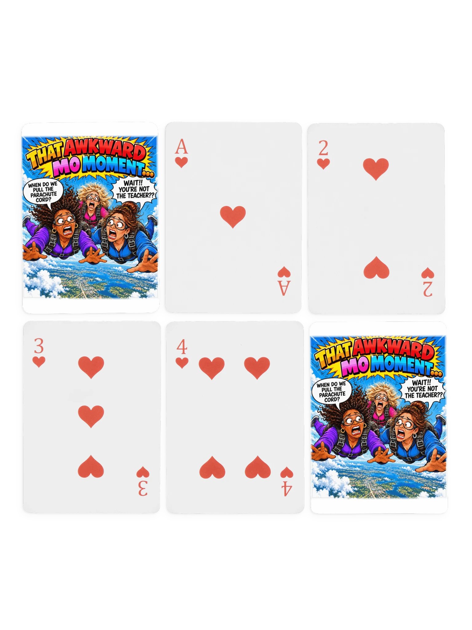 1 Earth Prints Skydiving Ladies Poker Playing Cards product image (4)