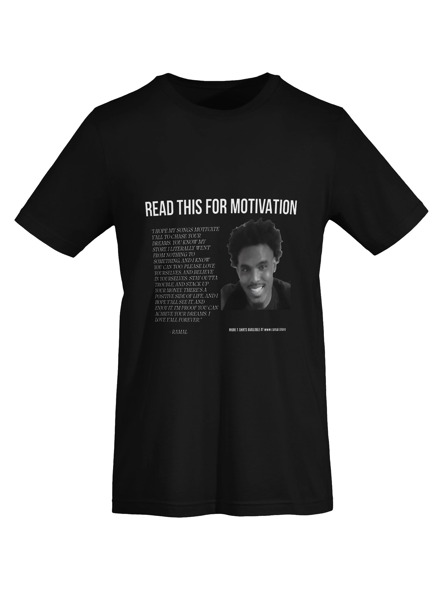 BLACK MOTIVATIONAL T-SHIRT product image (5)