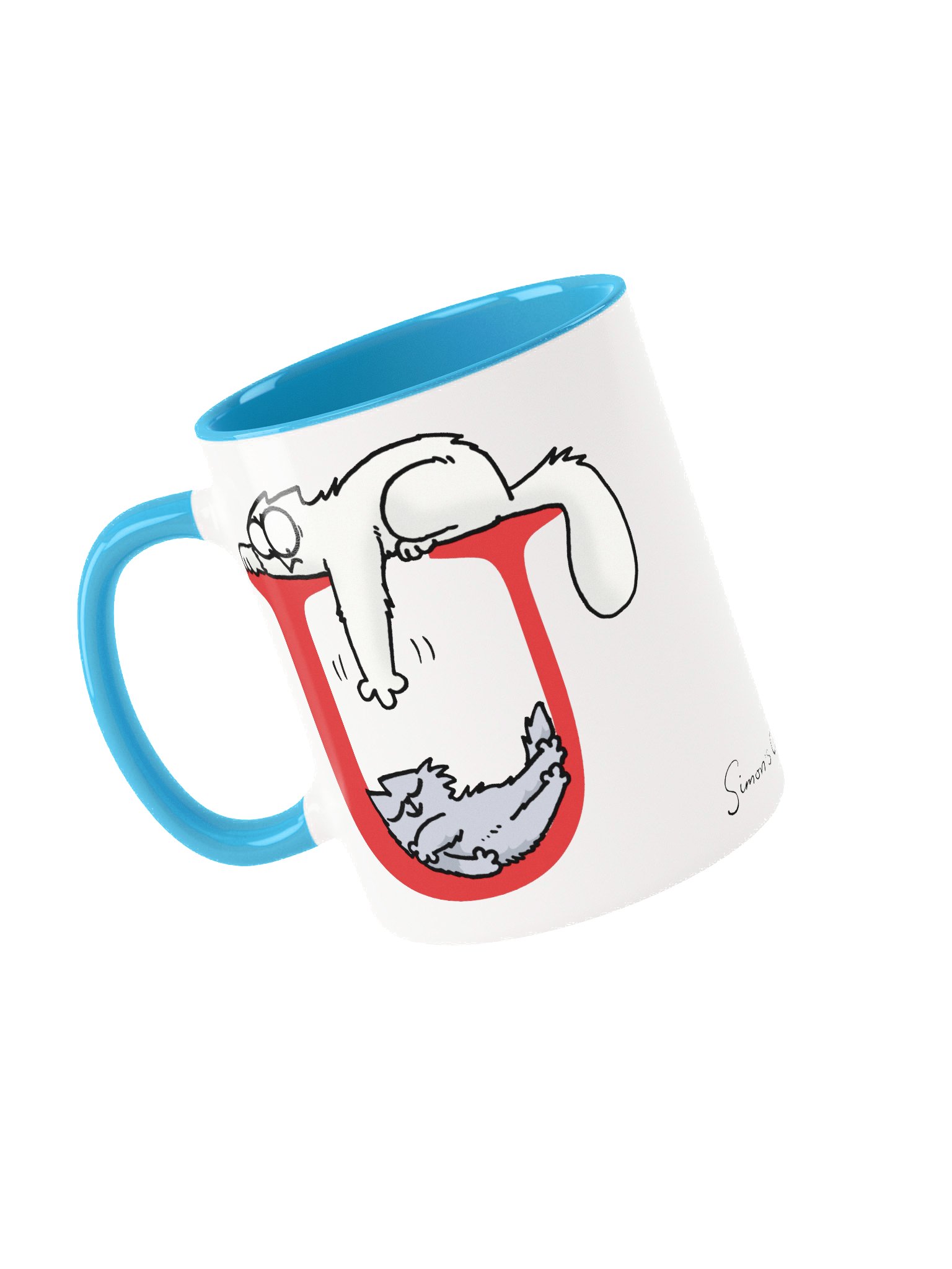Cat Monogram Mug - U product image (3)