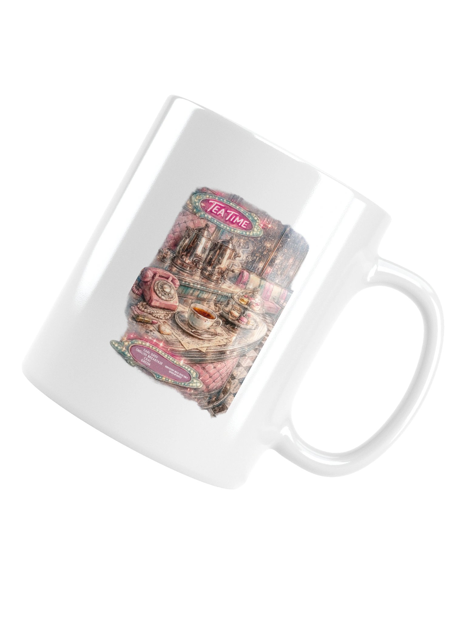 1950's Diner Tea Time Ceramic Mug product image (16)