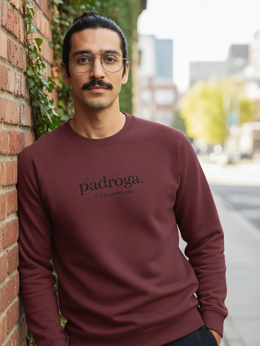 padroga. essentials maroon embroidered logo product image (11)
