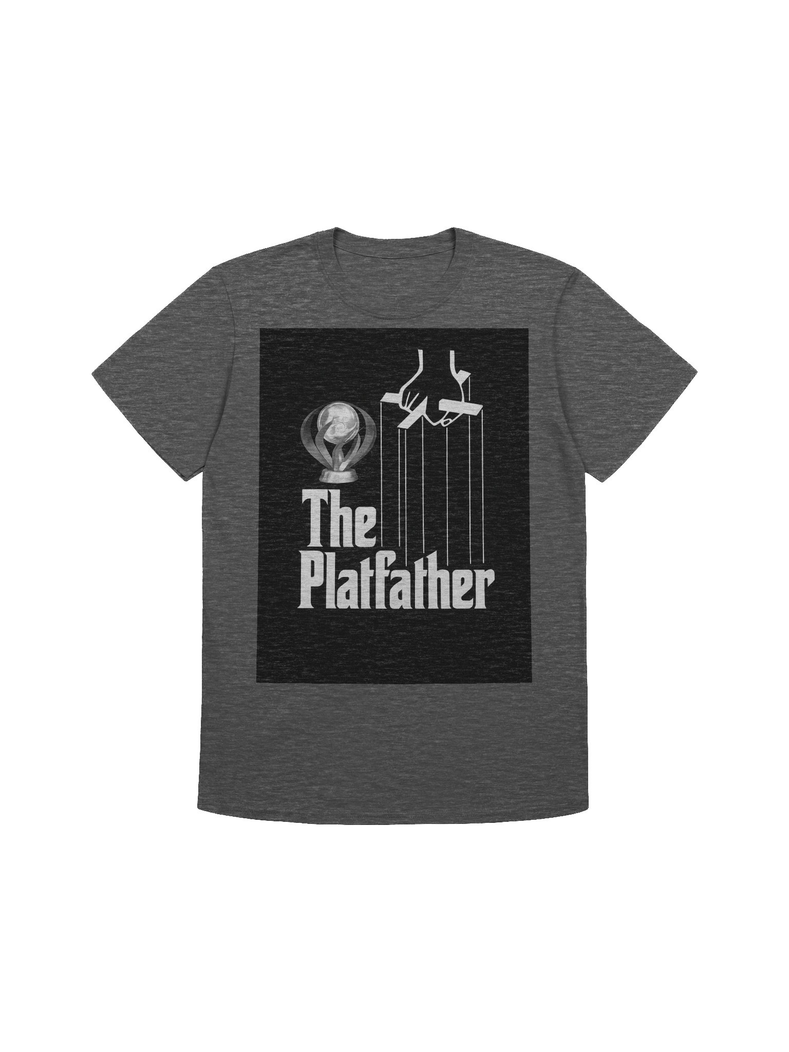 The Platfather T-Shirt | Platinum Trophy Gamer Parody | Mafia Movie Poster Style product image (1)