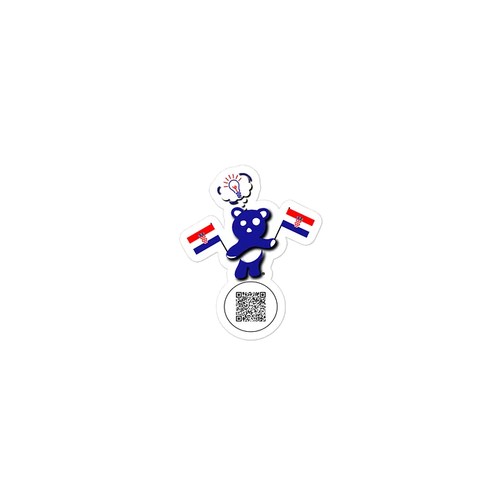 Croatia — Country Bear Sticker | BehrBrained Media product image (1)