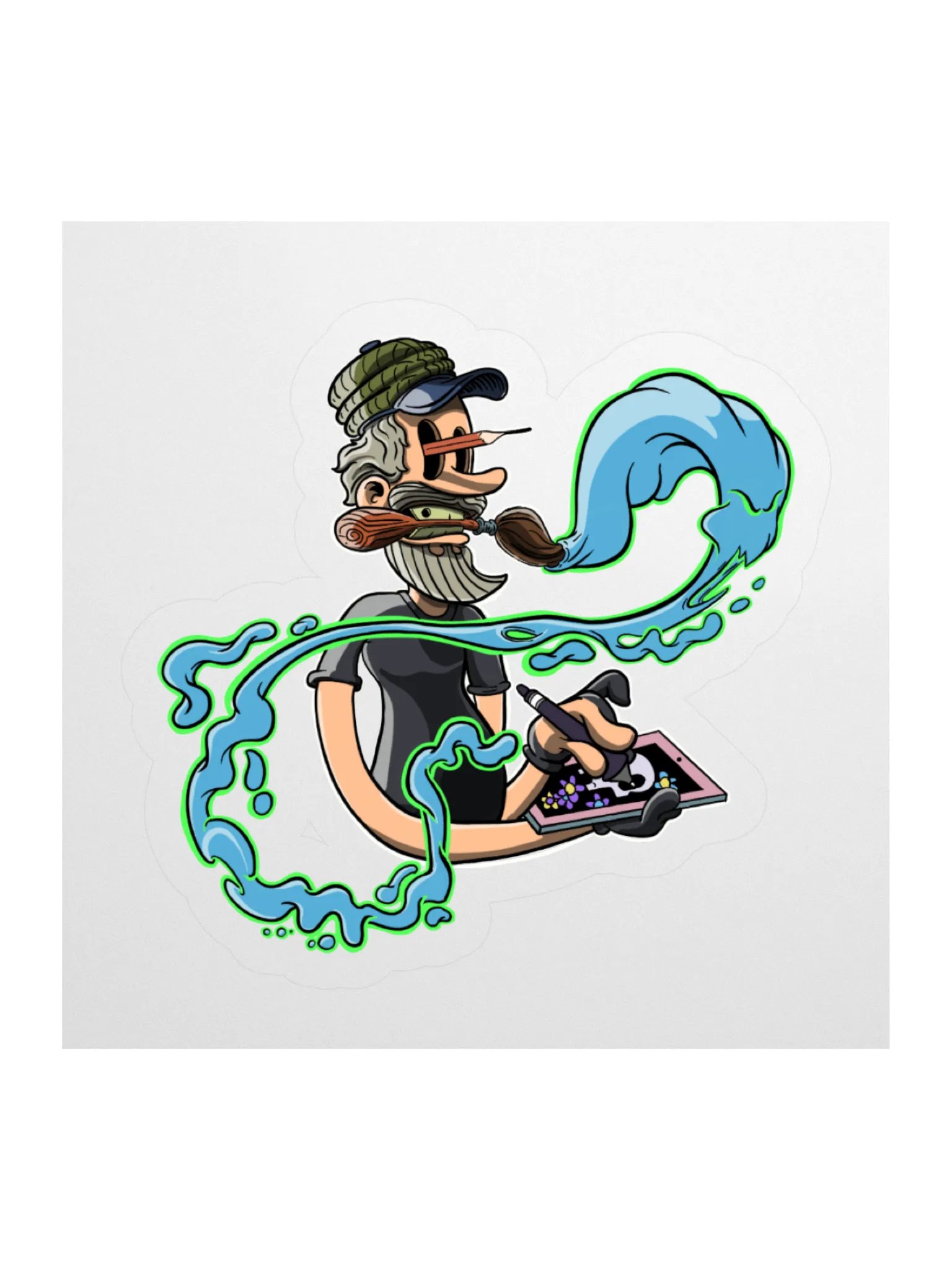 Abstract Marv and his iPad product image (3)