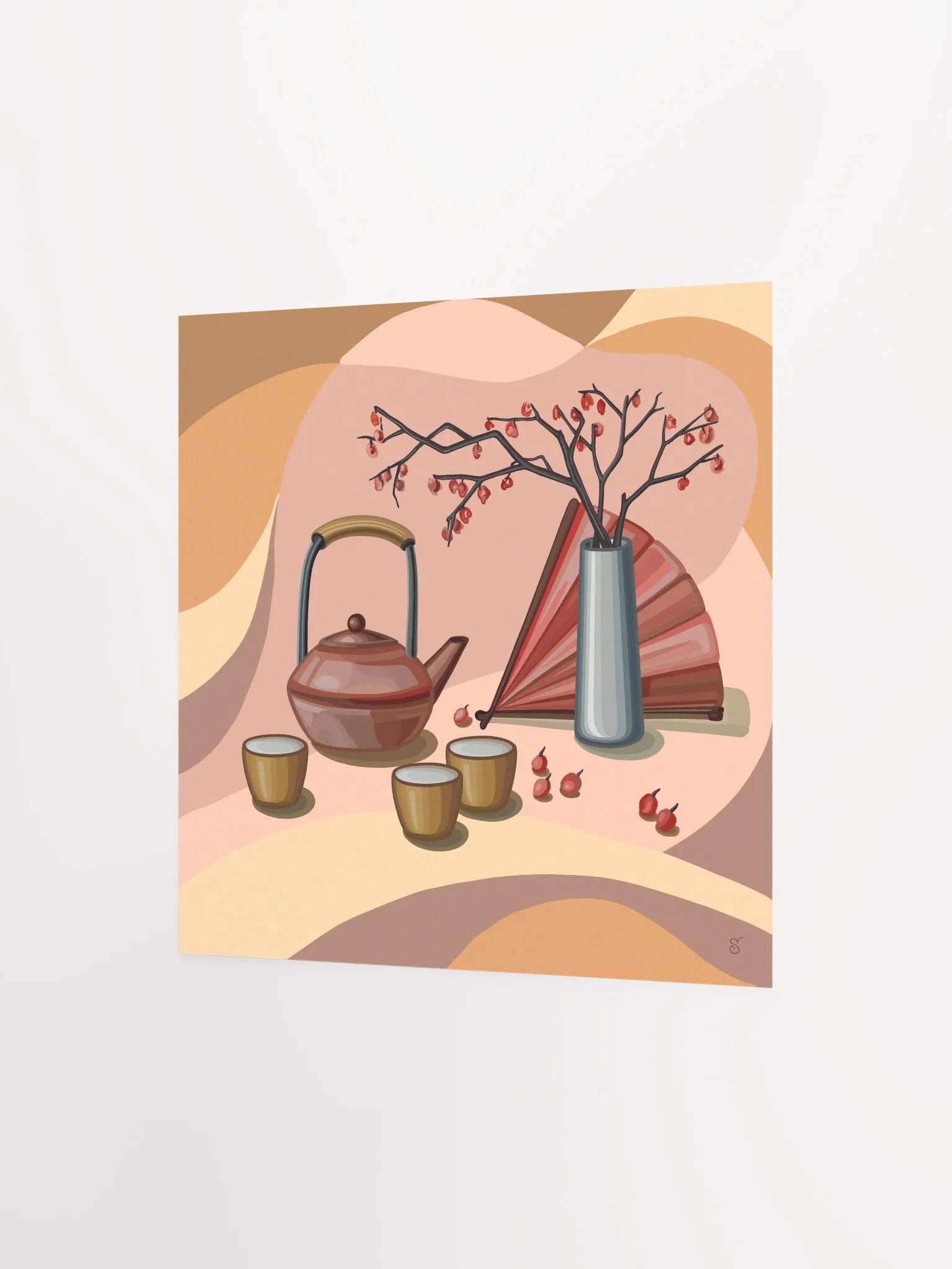 Tranquil Tea Time Poster - Coffee Shop No. 12 product image (2)