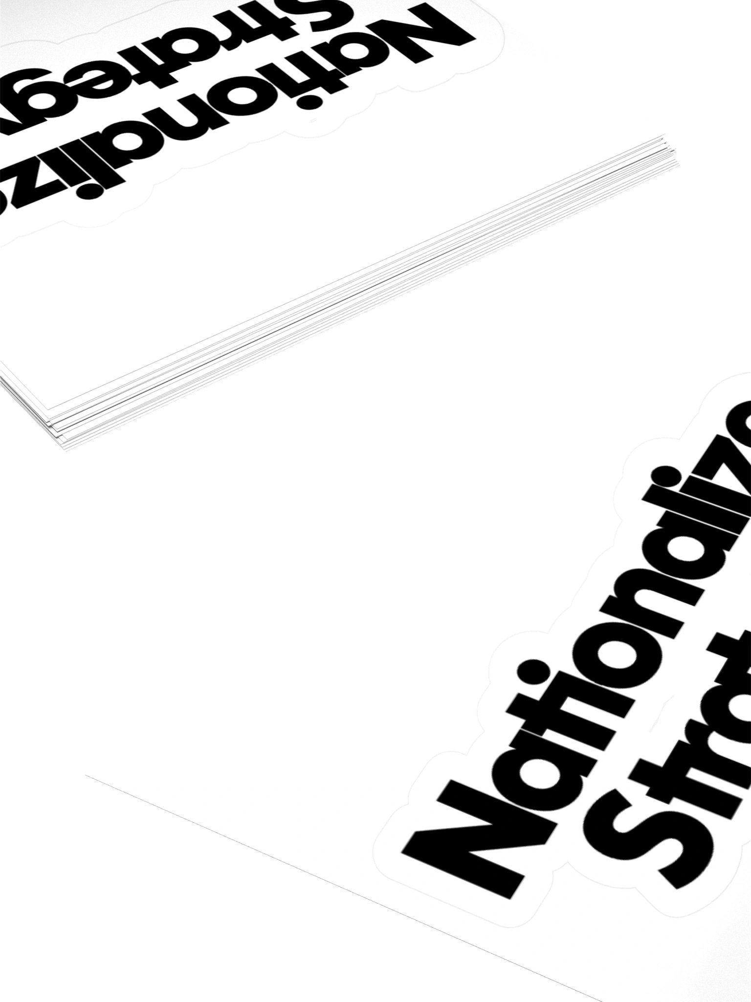 Nationalize Strategy Sticker - Black product image (4)