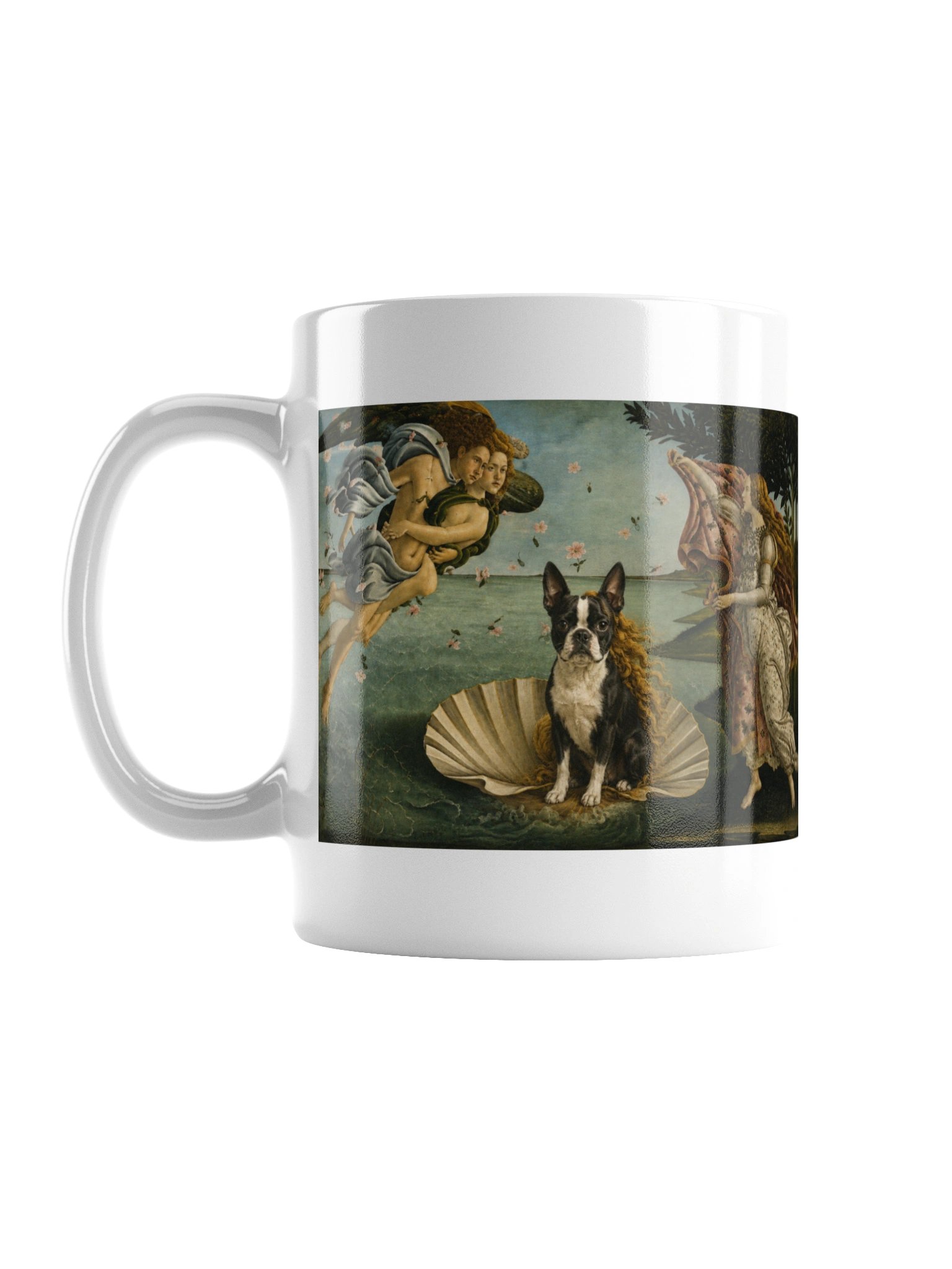 Boston Terrier The Birth of Venus Mug product image (1)
