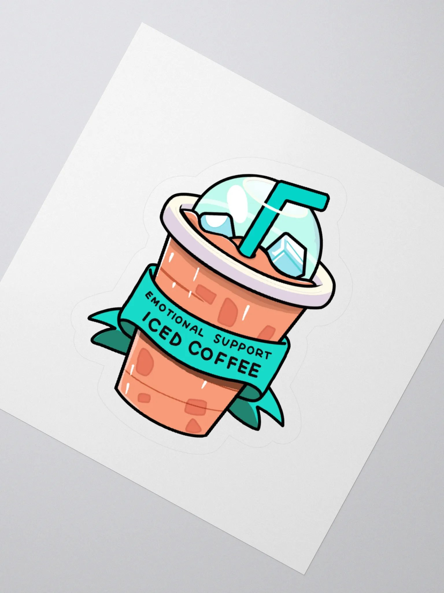 Emotional Support Iced Coffee Sticker Set product image (4)