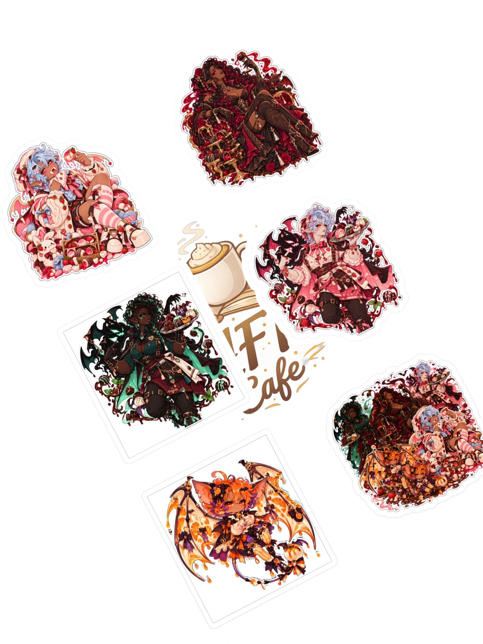 Midnight Truffles: Vampire Collection — 6 Sticker Pack product image (1)