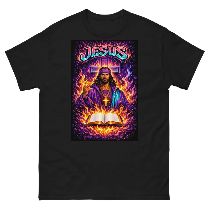 Neon Jesus Fire & Cross Tee product image (2)