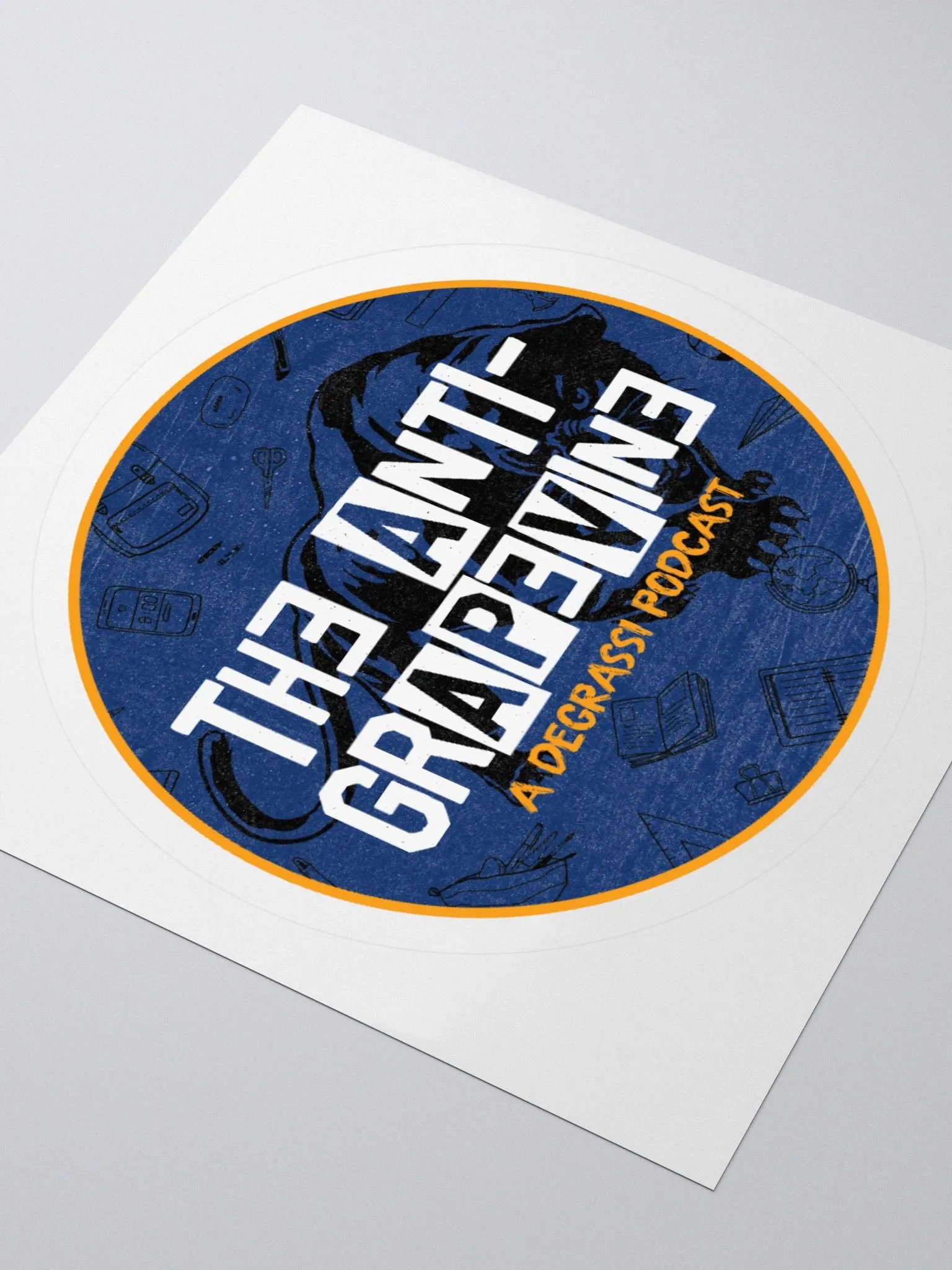 Anit-Grapevine Circle Logo Sticker product image (8)