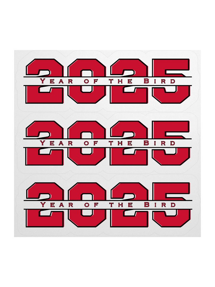 Red "Year of the Bird" Stickers product image (2)