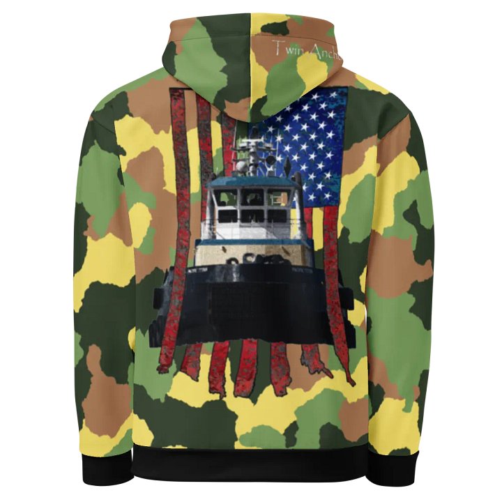 AF & Tug Pacific Titan (Green Camouflage) – Performance Marine Wear | Twin Anchor Apparel North Current Line product image (1)