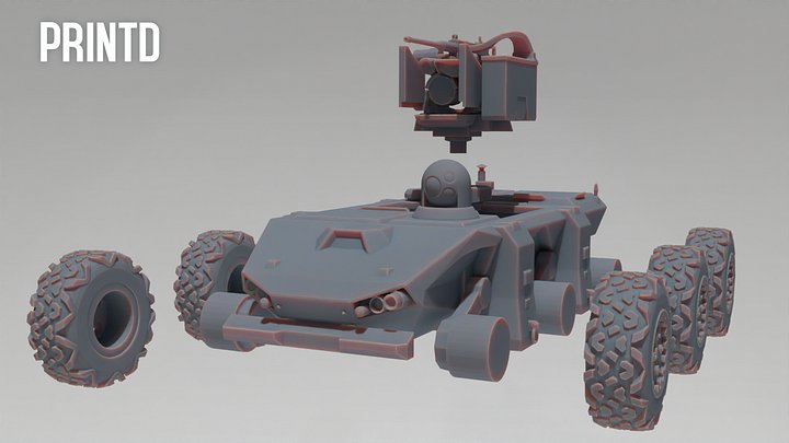 UGV Defence Vehicle - Modern Warfare Wargame Hobby Resin Scale Models product image (2)