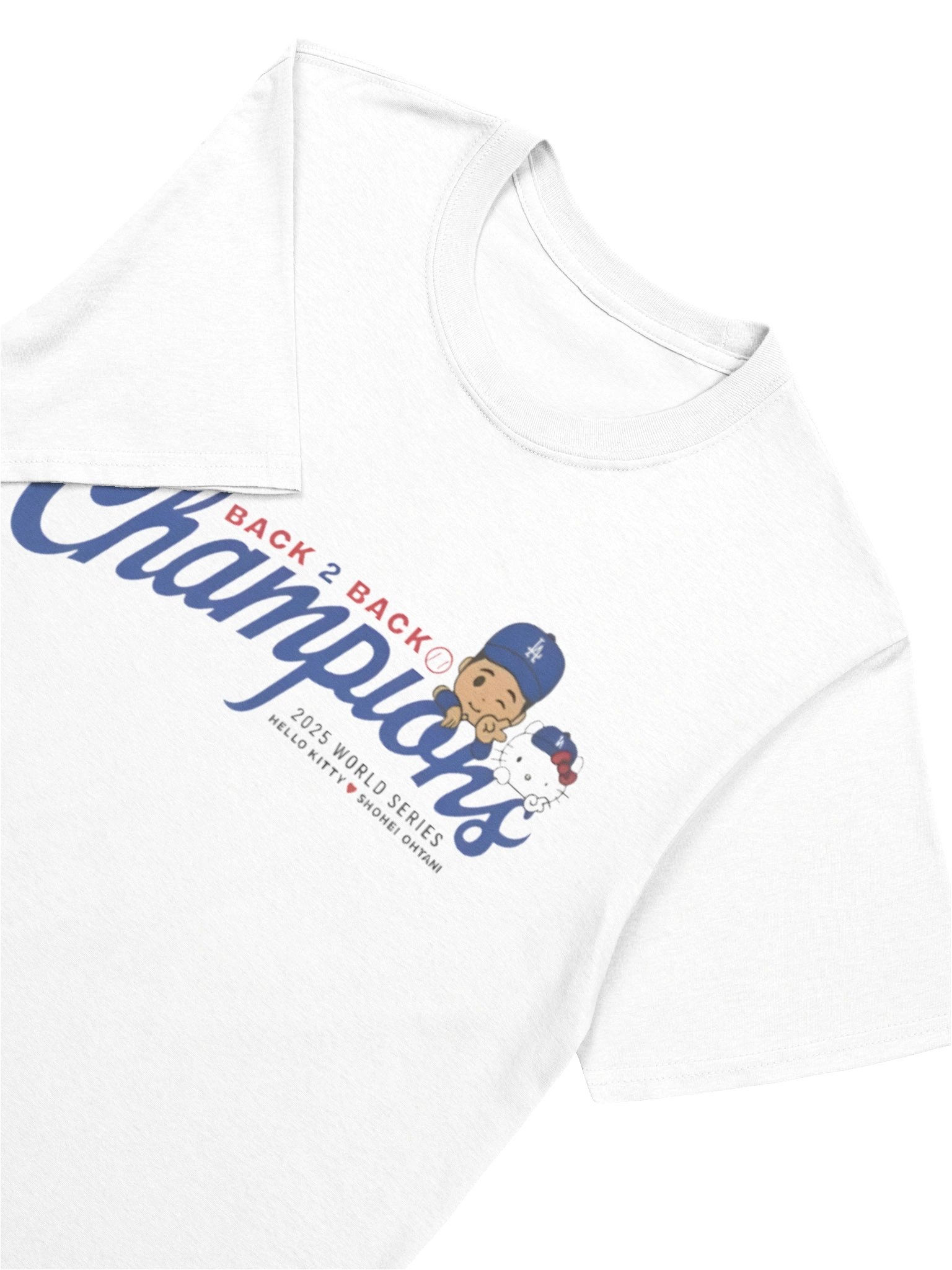 Shohei Ohtani Back to Back Champions Hello Kitty Dodgers Shirt product image (5)
