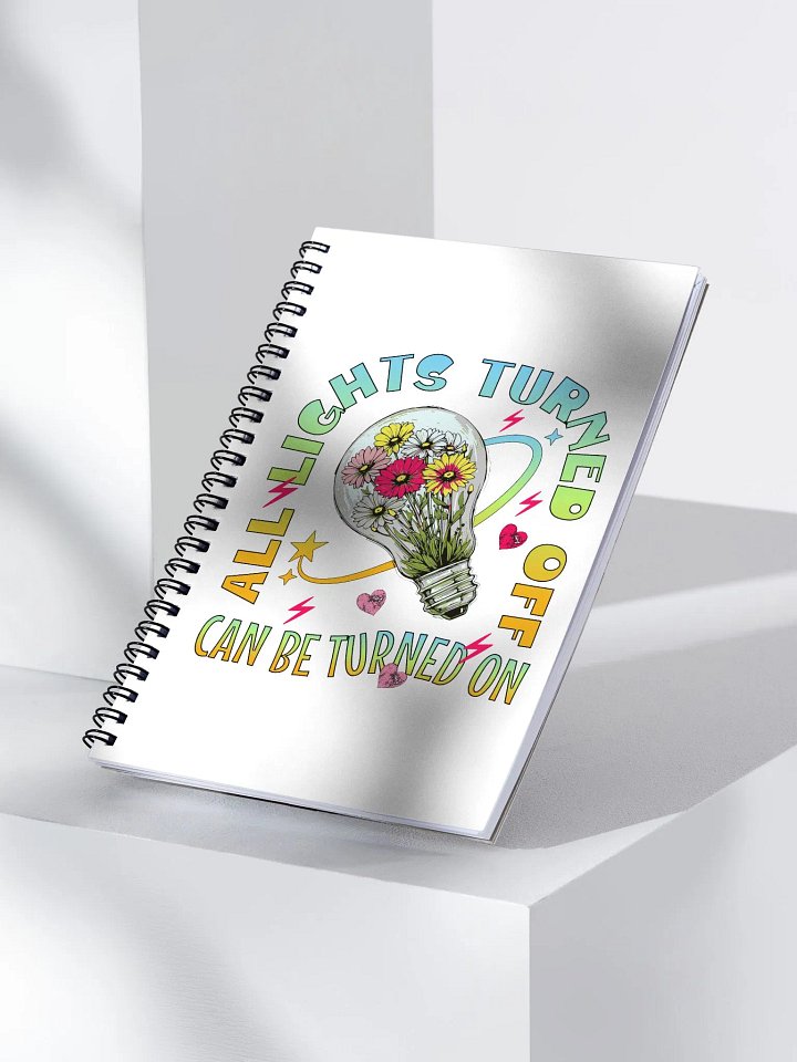 All Lights Turned Off Illuminate Your Ideas Notebook product image (2)