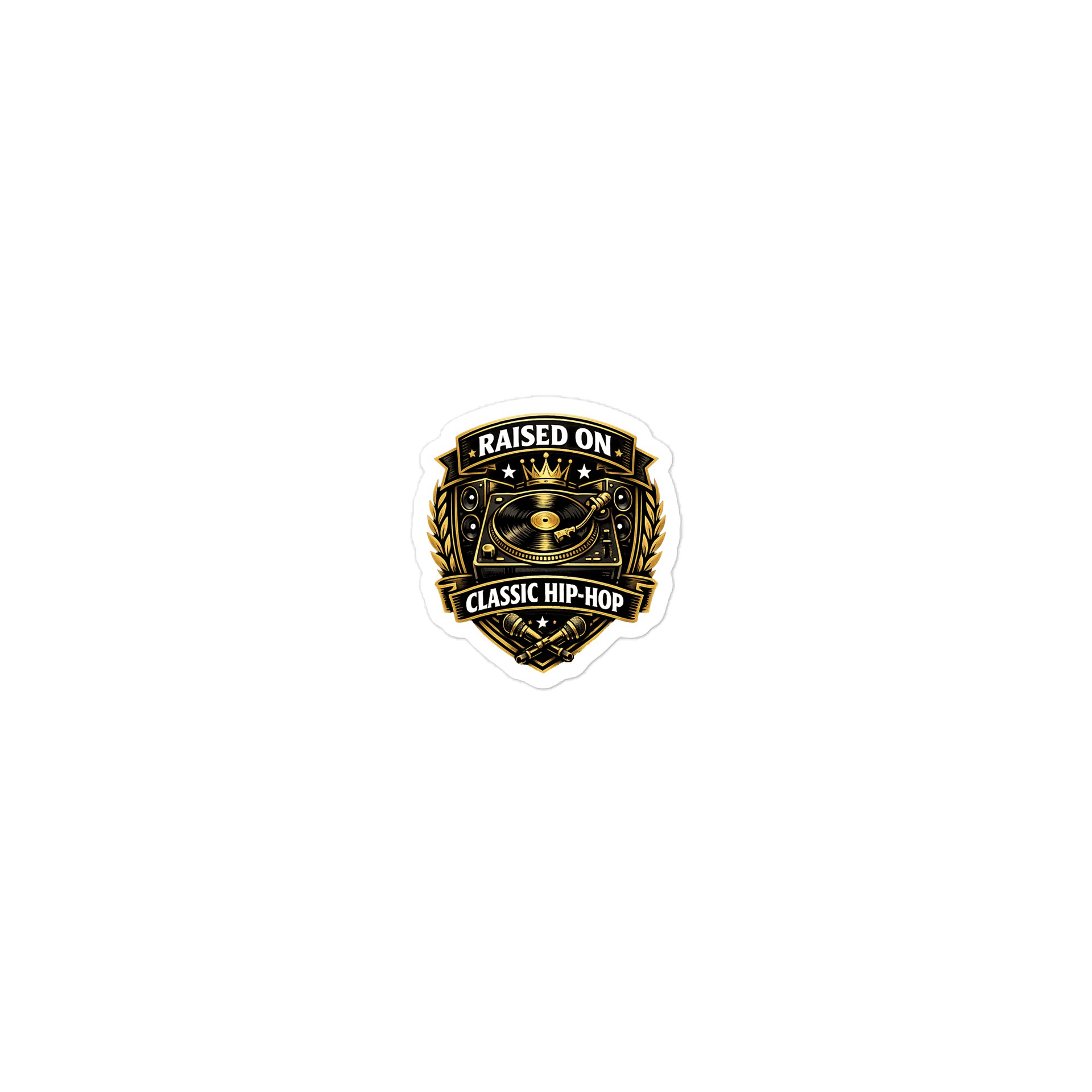 RAISED ON HIP HOP STICKER product image (1)