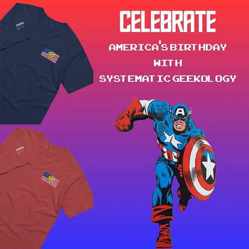 🇺🇸 Celebrate 250 years of the USA with your favorite geeky podcast! Be sure to get some merch on our website and check out ou...