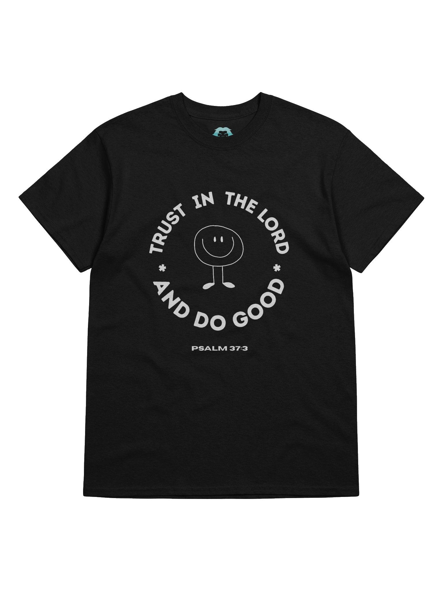 Psalm 37 Trust in the Lord (Happyface DarkTee) product image (9)