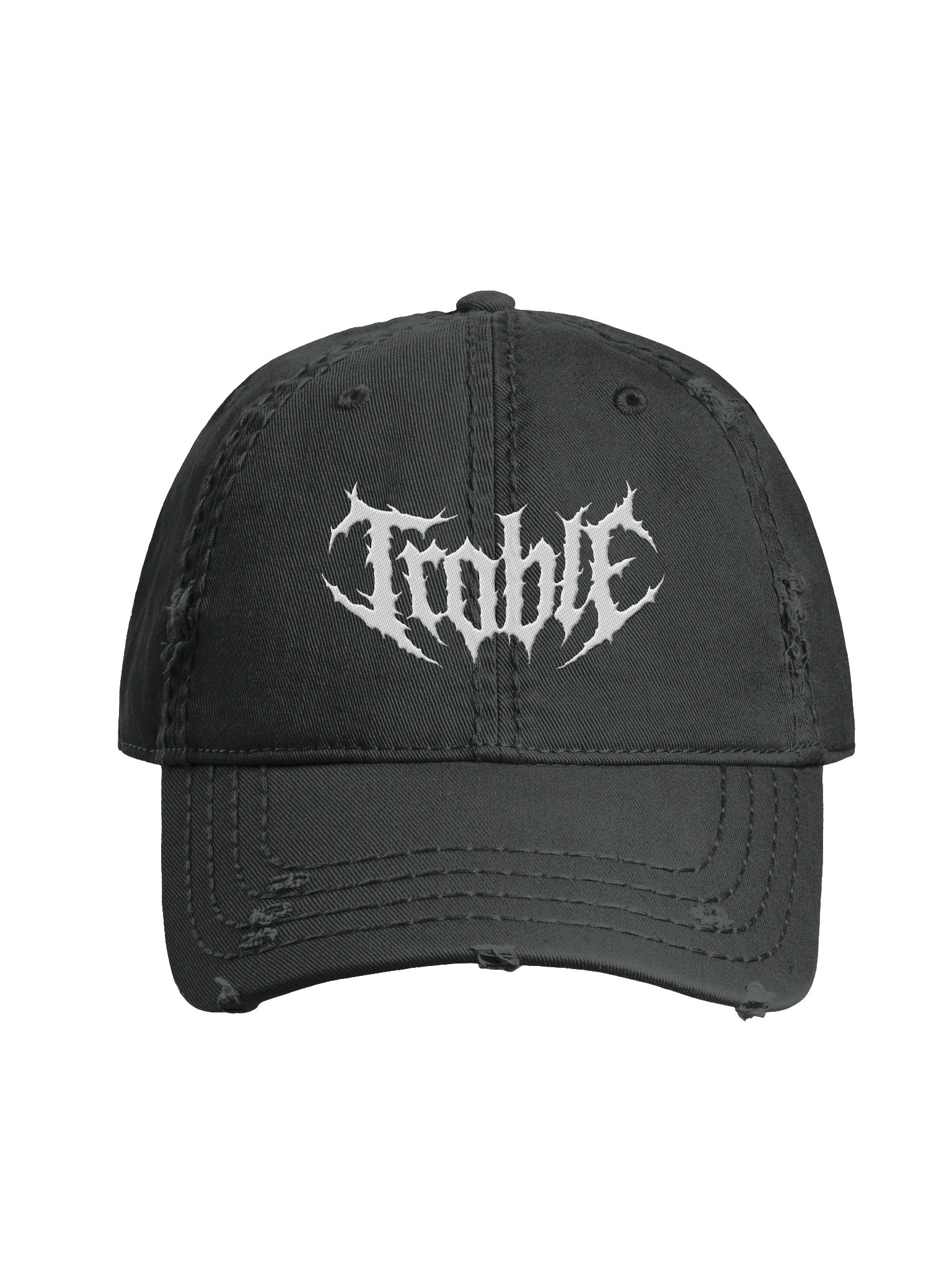 Troble Distressed Dad Hat product image (1)