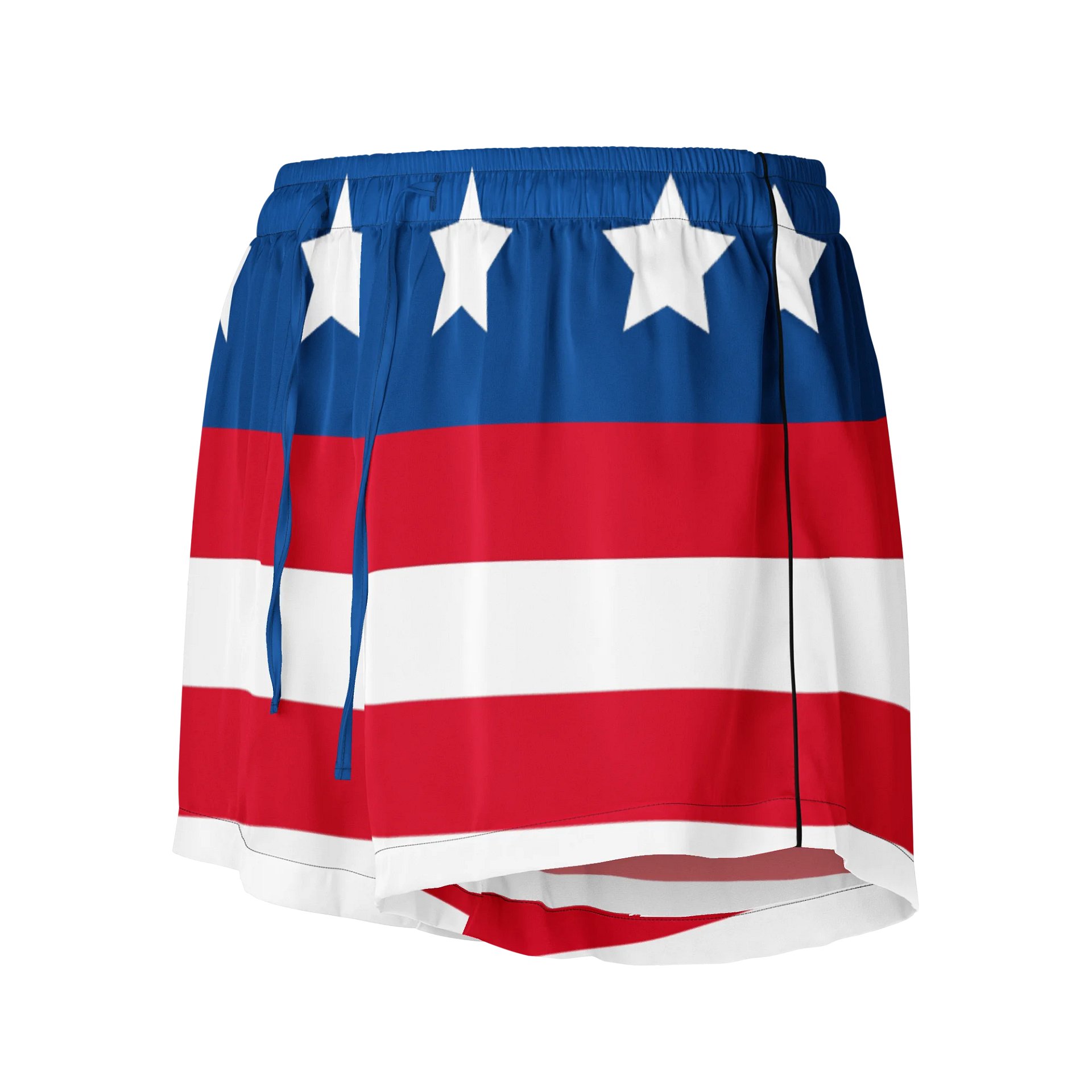 Women's American Flag Pajama Shorts - Patriotic All-Over Print - Made to Order product image (1)