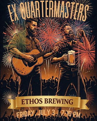 This Friday night, July 3rd,  we will be at Ethos! Kicking off the Independence Day celebration! Come start your weekend with...