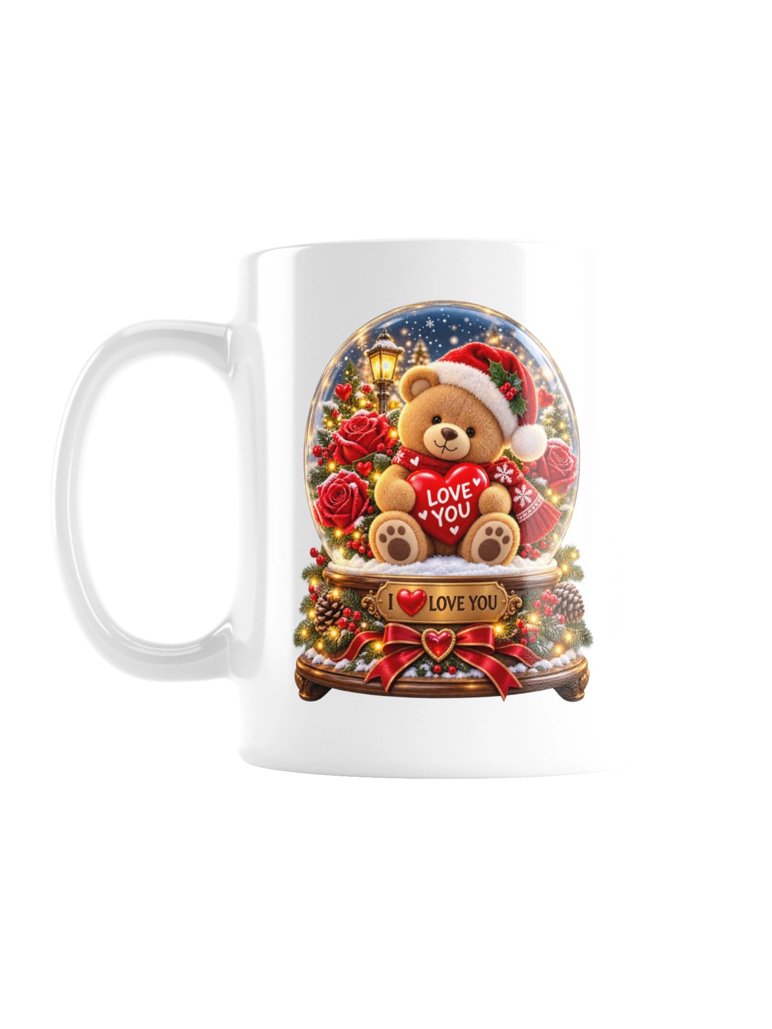 I ❤️ LOVE YOU — CHRISTMAS TEDDY BEAR - MUG product image (2)