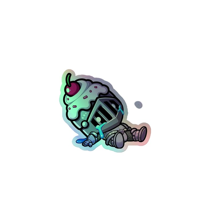 Cupcake Knight Holographic Sticker Set product image (1)