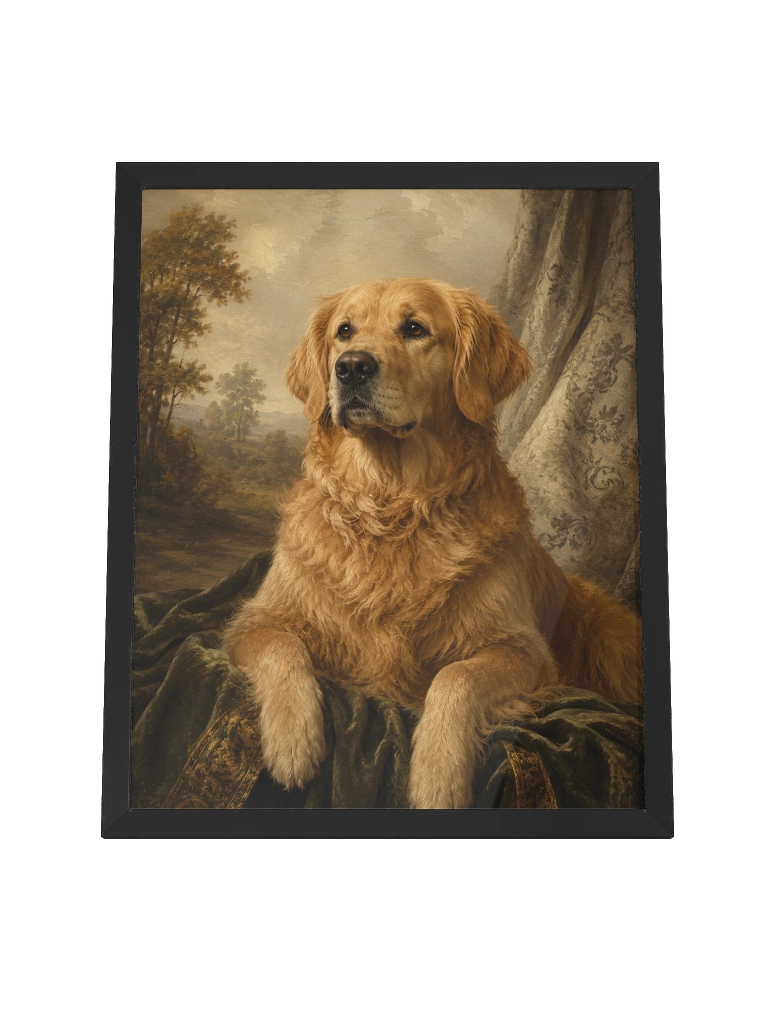 Golden Retriever Portrait Framed Matte Poster product image (4)