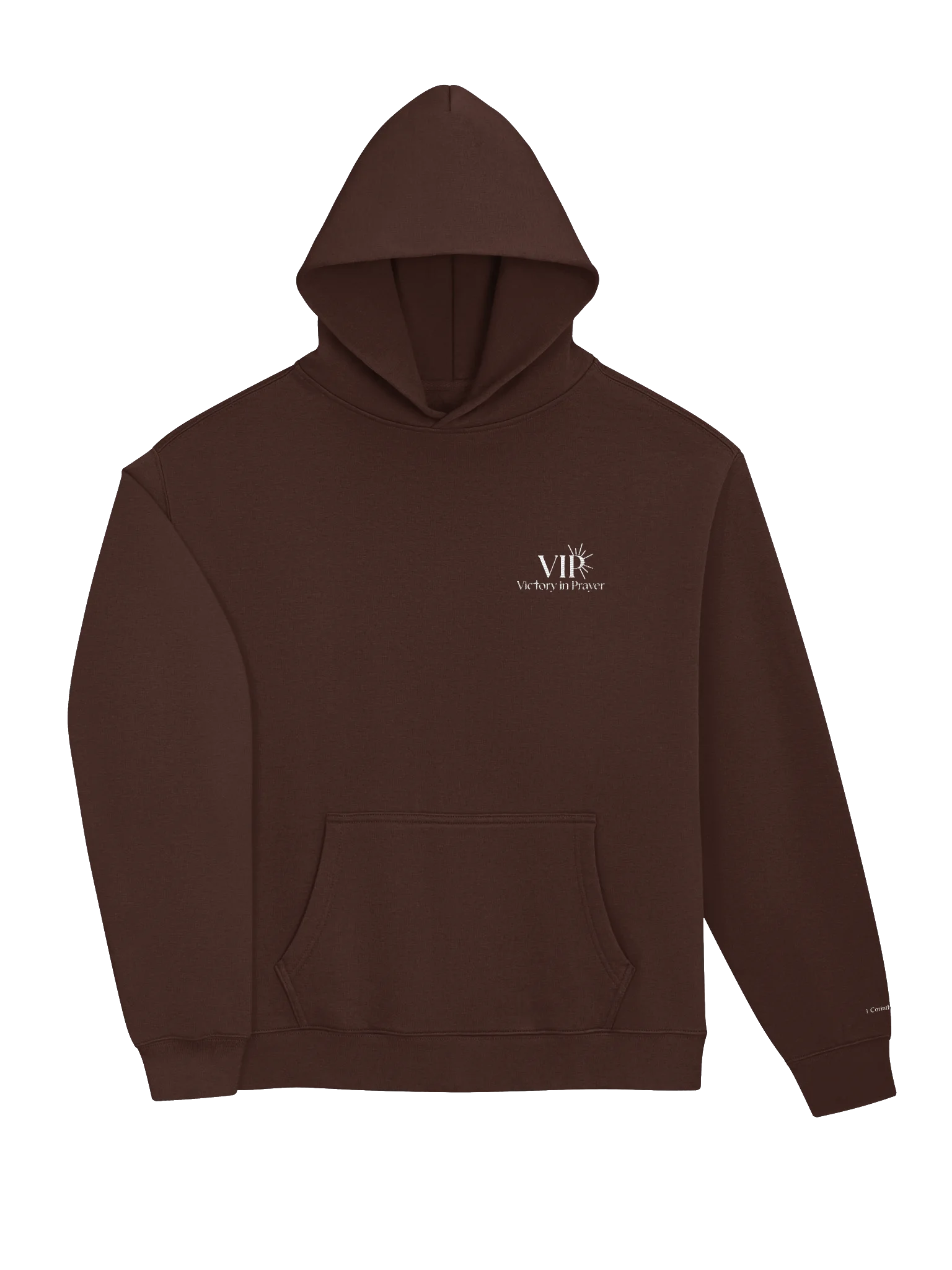 Embroidered Unisex VIP Hoodie with 1 Corinthians 13:4 on sleeve product image (19)