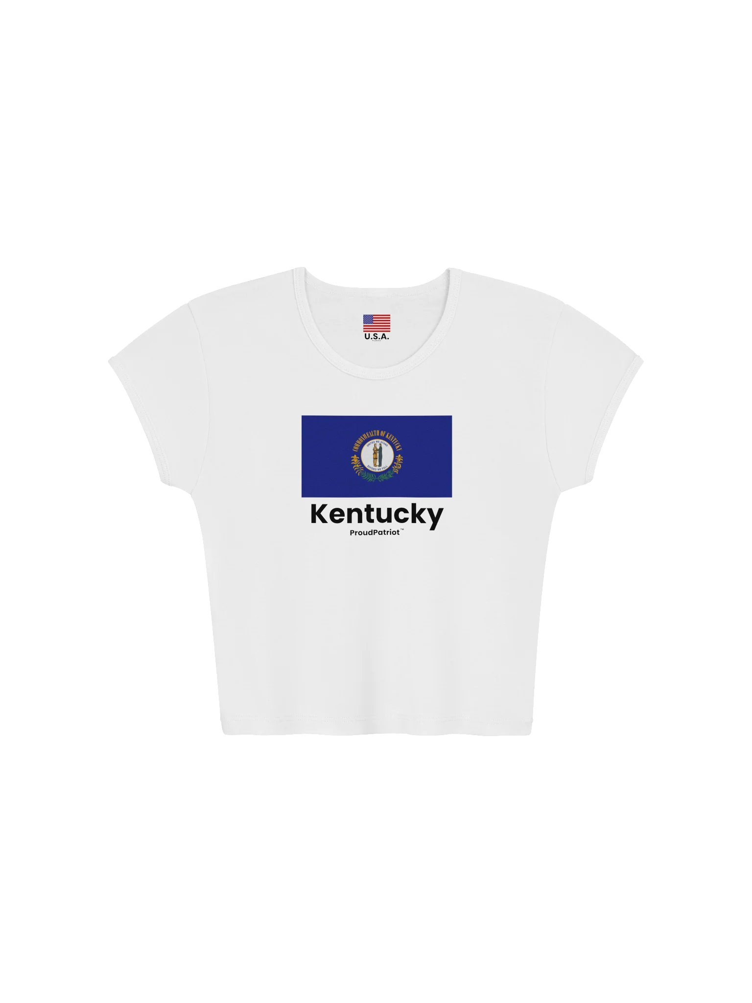 Kentucky Women's Ribbed Baby Tee Crop Top product image (5)