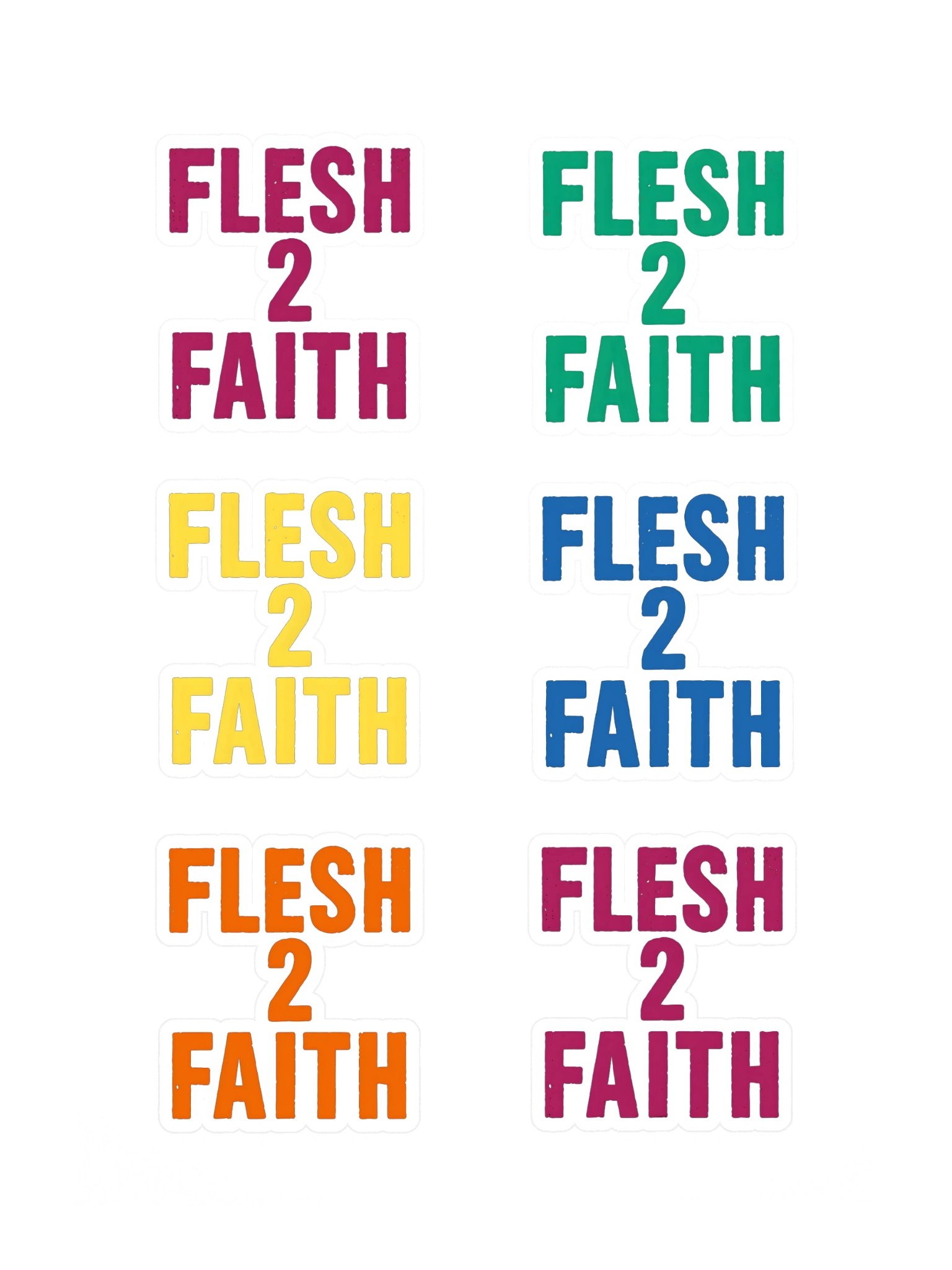 From Flesh 2 Faith — Logo Sticker Sheet product image (3)