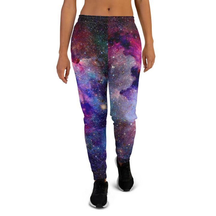 Jogginghose mit Allover-Print für Damen, Galaxy product image (2)