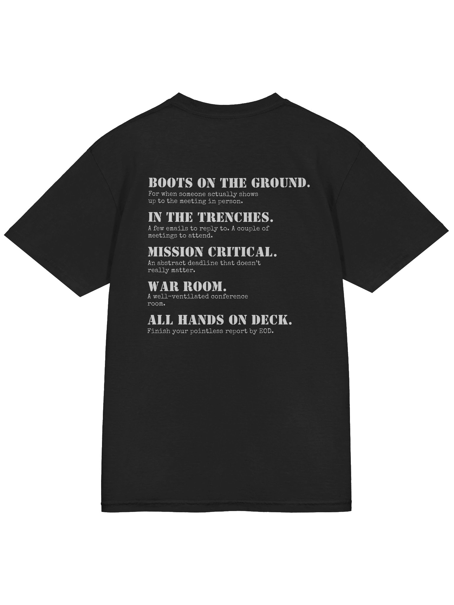 Military Terms T-shirt product image (2)