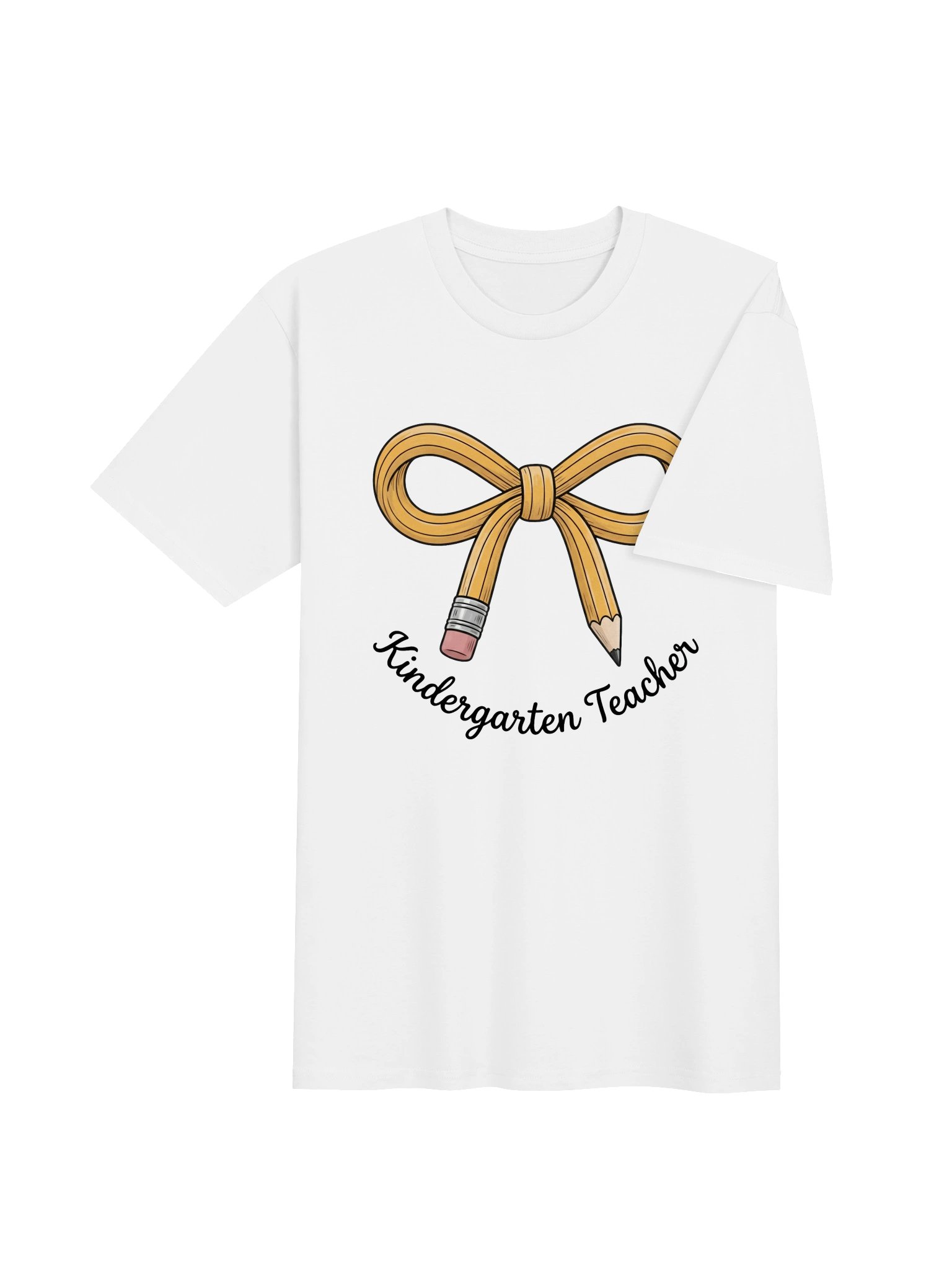 Kindergarten Teacher Shirt – Cute Pencil Bow Tee 🎀 product image (4)