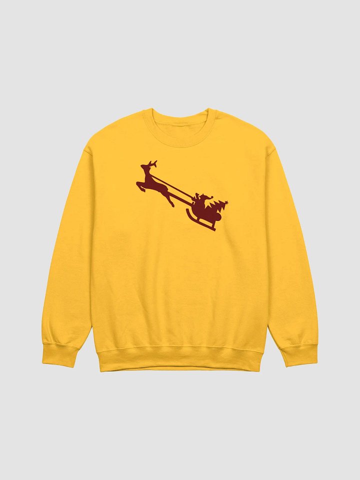 Festive Reindeer Sleigh Sweatshirt Crewneck product image (1)