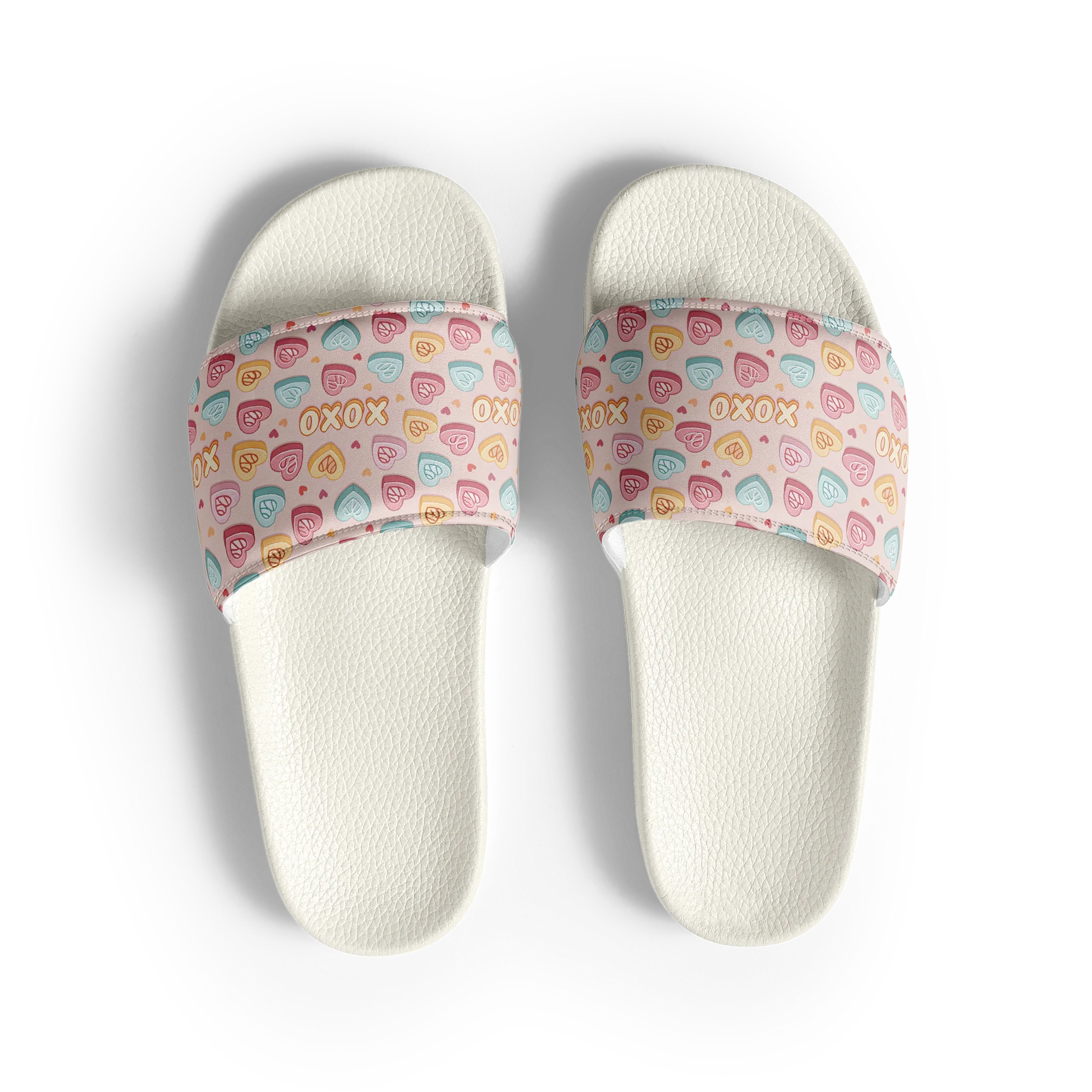 XOXO Heart Pattern Women's Slides product image (1)