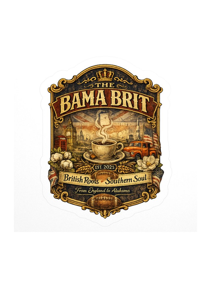 THE BAMA BRIT sticker product image (2)