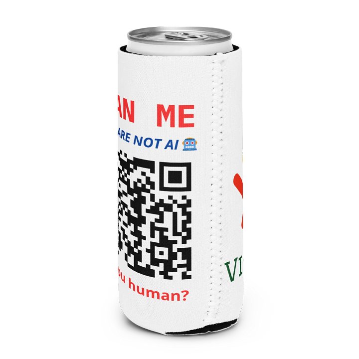 AI inspired Can Cooler with QR Code Reward. product image (2)