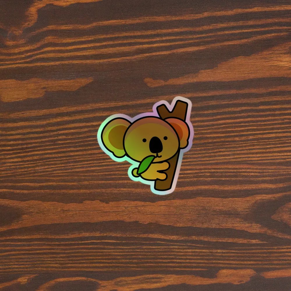 Koala Hug Holographic Sticker Sheet product image (5)