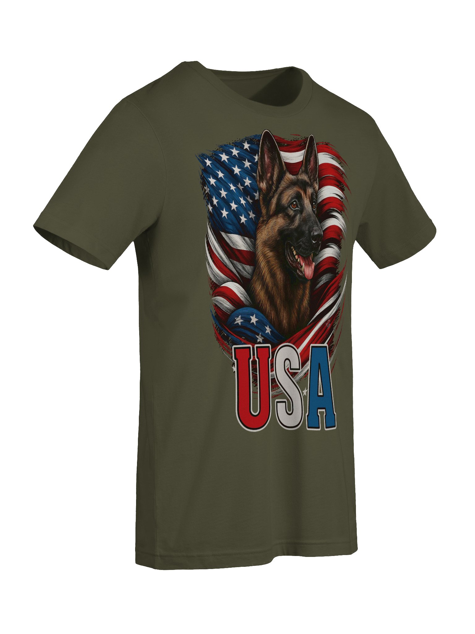 USA German Shepherd - Premium Adult Unisex T-shirt product image (3)