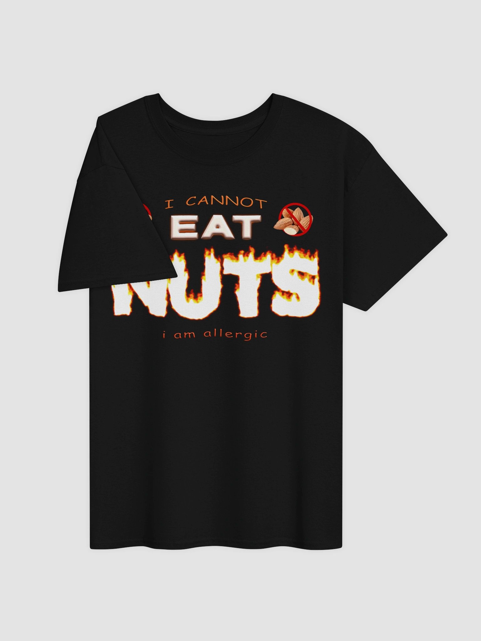 I cannot eat nuts (I'm allergic) T-shirt product image (7)