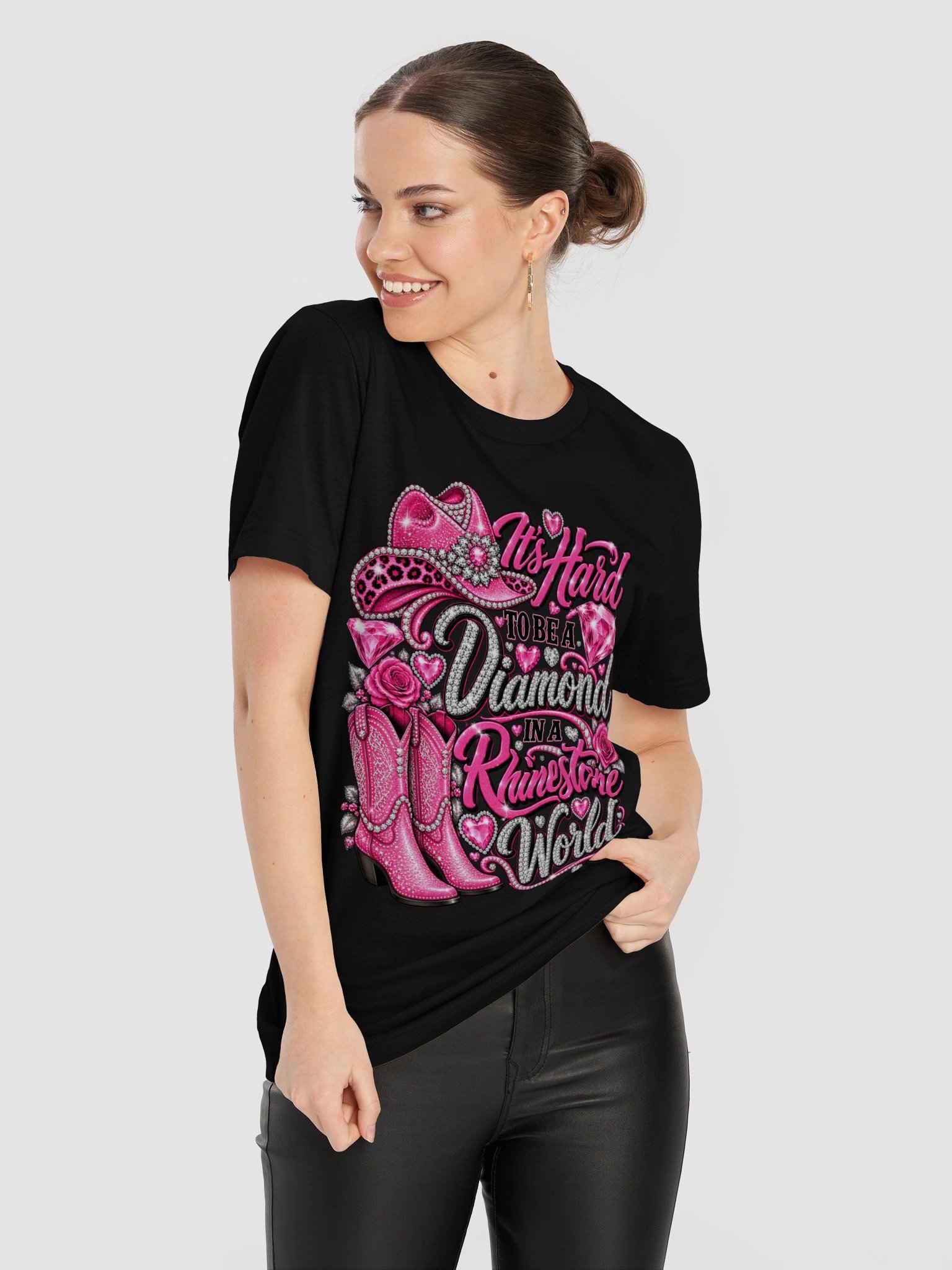 Rhinestone World Diamond Cowgirl Tee product image (88)
