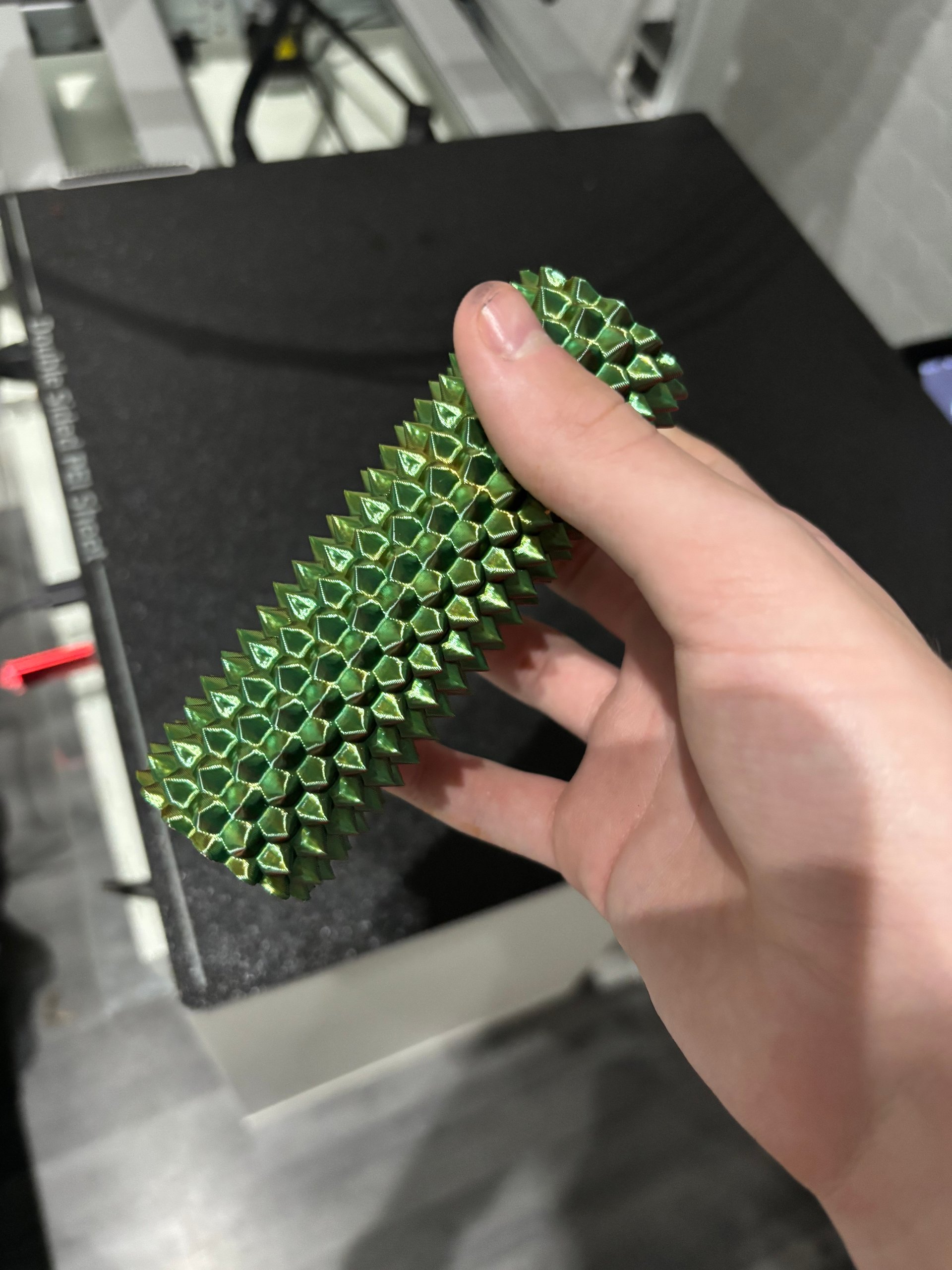 Spiky Dragon Scale Fidget Roller – 3D Printed Sensory Fidget Toy product image (5)