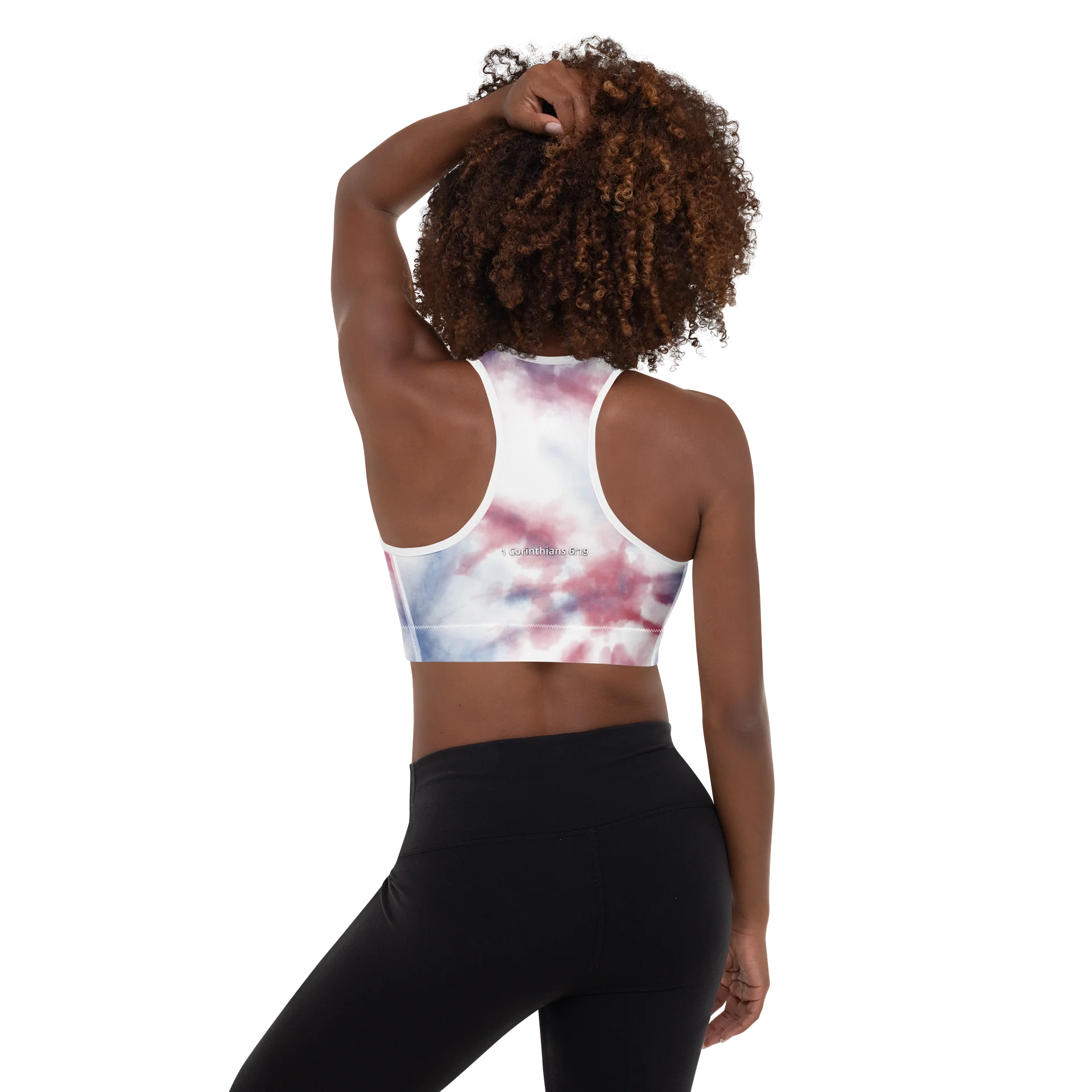 His House Womens Padded Sports Bra - "USA 250th" product image (2)