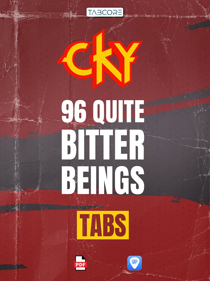 CKY - 96 Quite Bitter Beings - Guitar Tabs product image (1)