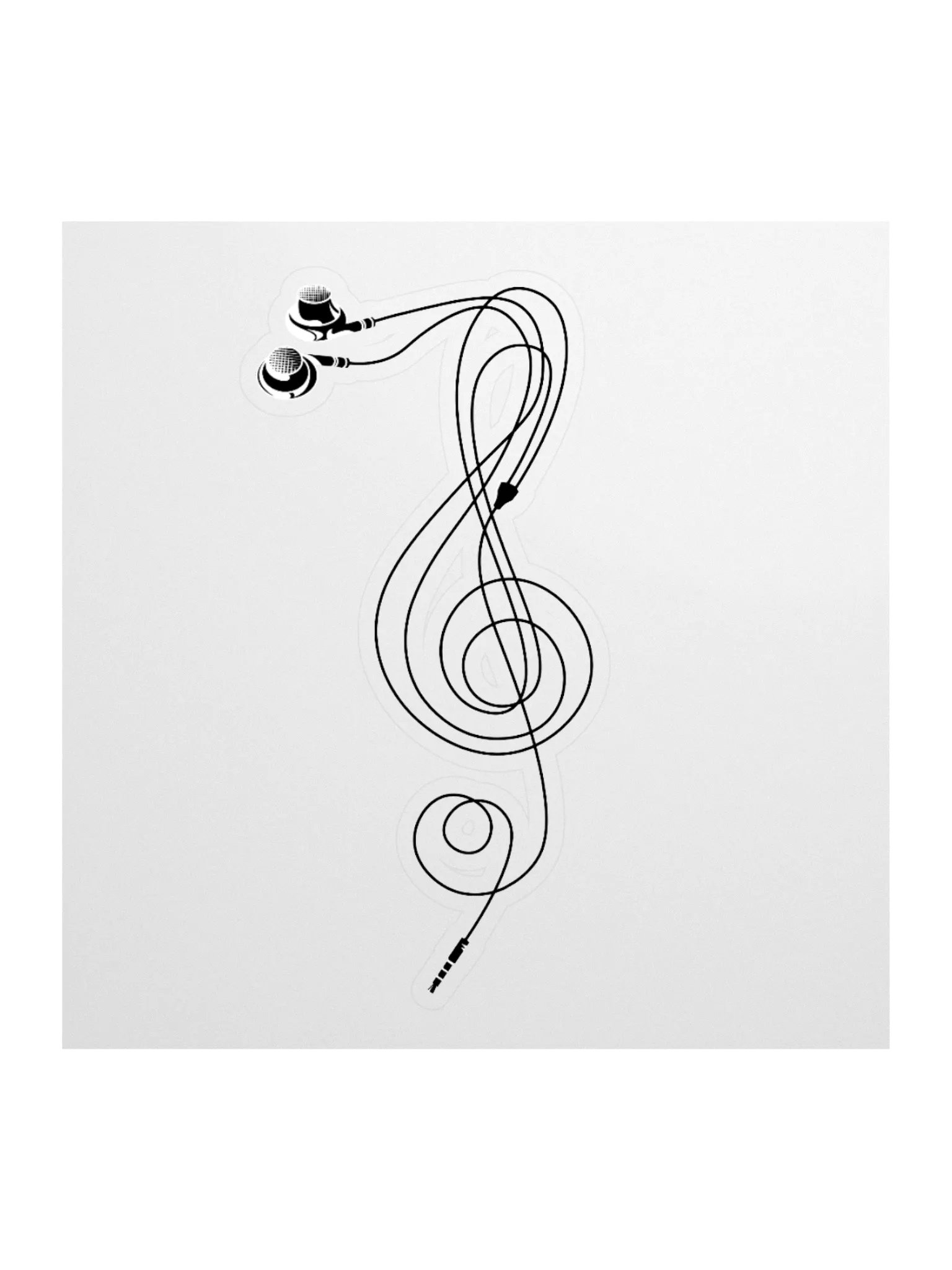Earbud Clef sticker product image (1)