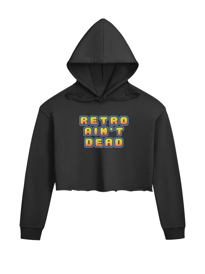 Retro Ain't Dead Crop Hoodie product image (1)