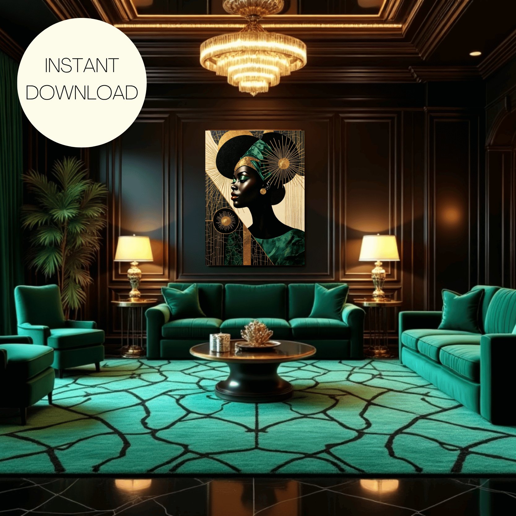 Black Art Deco product image (1)