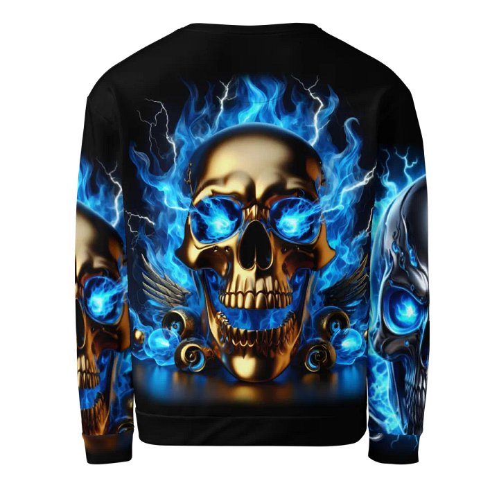 Ethereal Skull Flames - Unisex Sweatshirt #17 product image (2)